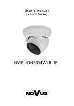 Preview for 1 page of Novus NVIP-4DN2004V/IR-1P User Manual