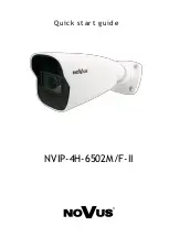 Novus NVIP-4H-6502M/F-II Quick Start Manual preview