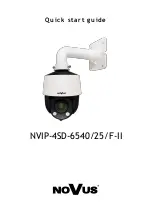 Preview for 1 page of Novus NVIP-4SD-6540/25/F-II Quick Start Manual