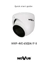 Novus NVIP-4VE-6502F-II Quick Start Manual preview