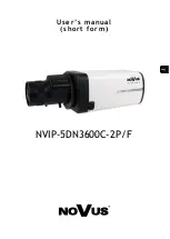 Novus NVIP-5DN3600C-2P/F User Manual preview