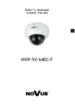 Предварительный просмотр 1 страницы Novus NVIP-5V-6402/F User Manual