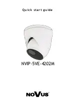 Novus NVIP-5VE-4202M Quick Start Manual предпросмотр