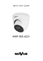 Предварительный просмотр 1 страницы Novus NVIP-5VE-4231 Quick Start Manual