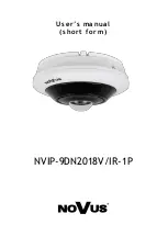 Preview for 1 page of Novus NVIP-9DN2018V/IR-1P User Manual