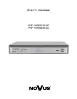 Novus NVIP- NVRA0104/GO User Manual preview