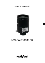 Novus NVL-5MP3818D/IR User Manual preview