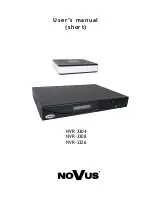 Novus NVR-3304 User Manual preview