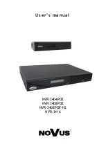 Novus NVR-3404POE User Manual предпросмотр