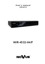 Novus NVR-4532-H4/F User Manual preview