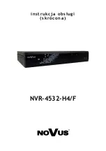 Предварительный просмотр 31 страницы Novus NVR-4532-H4/F User Manual