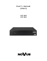 Preview for 1 page of Novus NVR-5609 User Manual