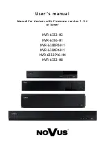 Novus NVR-6204P4-H1 User Manual предпросмотр