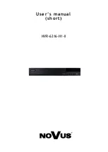 Novus NVR-6316-H1-II User Manual предпросмотр