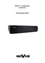 Novus NVR-6364-H8/R User Manual preview