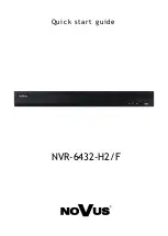 Preview for 1 page of Novus NVR-6432-H2/F Quick Start Manual