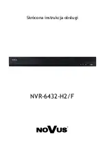 Предварительный просмотр 31 страницы Novus NVR-6432-H2/F Quick Start Manual