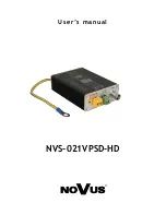 Novus NVS-021VPSD-HD User Manual preview