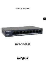 Novus NVS-3008SP User Manual предпросмотр