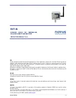 Novus RHT-Air Instruction Manual предпросмотр