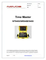 Novus Time-Master 9400 Manual preview