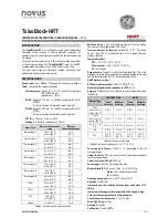 Предварительный просмотр 1 страницы Novus TxIsoBlock-HRT Operating Manual