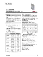 Novus TxIsoRail-HRT Operating Manual preview