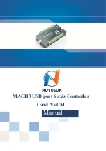 Preview for 1 page of Novusun CNC NVCM Series Manual