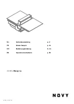 Novy Novy Up Comfort 40 00 Series Operation Instructions Manual preview