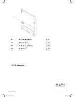 Novy Panorama 1821 User Manual preview