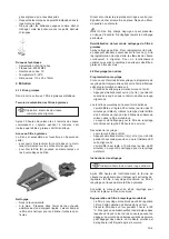 Preview for 9 page of Novy Touch 894 Operating And Installation Instructions