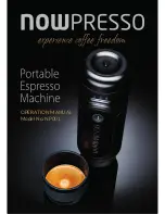 NOWPRESSO Portable Espresso Machine Operation Manual preview