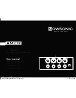 Nowsonic AMPIX User Manual preview