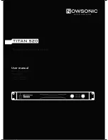 Preview for 1 page of Nowsonic Titan 520 User Manual