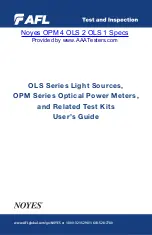 Preview for 1 page of Noyes AFL OLS Series User Manual