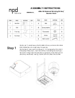 NPD Albie KD Diamond Stitching PU Bar Assembly Instructions предпросмотр