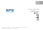 Preview for 1 page of NPG DVD-210HZU User Manual