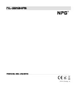 Preview for 1 page of NPG NL-2212HFB User Manual