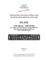 Preview for 1 page of NPI ELC-03XS Operating Instructions And System Description