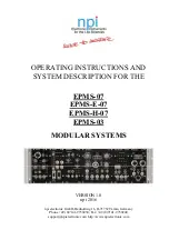 NPI EPMS-07 Operating Instructions And System Description preview