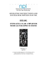 NPI EXT-10C Operating Instructions Manual preview