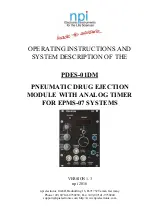 NPI PDES-01DM Operating Instructions And System Description preview