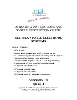 Preview for 3 page of NPI SEC-05LX Operating Instructions Manual