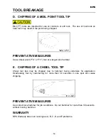 Preview for 53 page of NPK GH10 Operator'S Manual