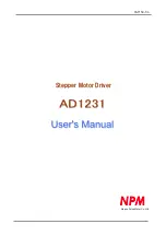 NPM AD1231 User Manual предпросмотр