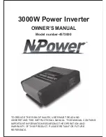 Предварительный просмотр 1 страницы NPower 4573000 Owner'S Manual