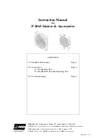 NRD P-2063 Instruction Manual preview