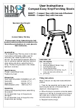 Предварительный просмотр 1 страницы NRS Compact Easy with Armrests & Backrest M48477 User Instructions