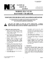 Предварительный просмотр 1 страницы NRS ELC-12 Operating Instructions