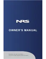 NRS expedition series Owner'S Manual preview